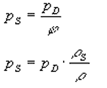 Berechnungsformel zum Wasserdampf-Sättigungsdruck Formel
