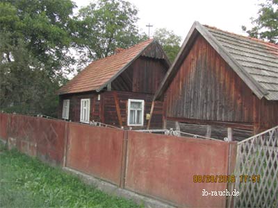Holzhäuser in Transkarpatien
