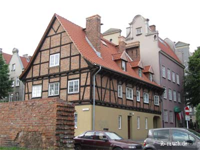 Half-timbered house in Gdansk