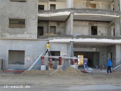 Baustelle in Medoun