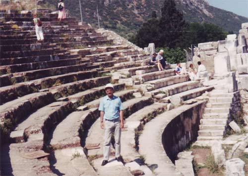 The large theatre in Ephesus held 25,000 spectators.