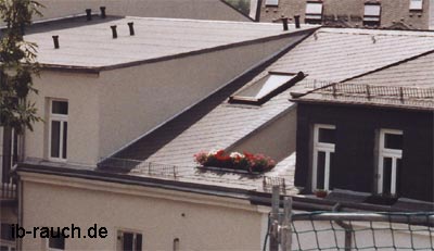 Dacheinschnitt mit Balkon