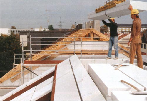 Montage von YTONG - Dachplatten