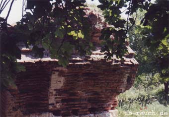 Ziegelmauerwerk aus der römischen Zeit in Ephesos