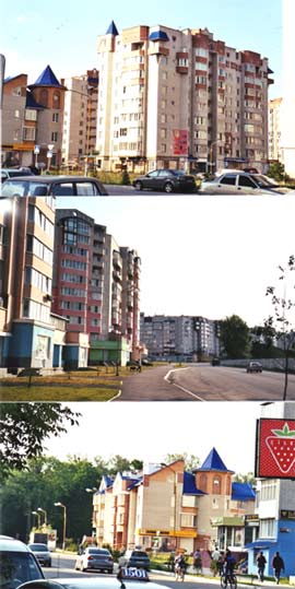 Neue Wohngebäude in der Вул. Зодчих