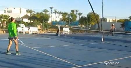 Peter Rauch beim Tennis