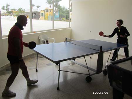 Peter Rauch beim Tischtennis